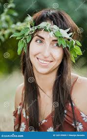 Summer Lifestyle Portrait of Beautiful Romantic Girl Holding Bouquet of  Wild Flowers Stock Image