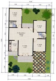 Selain itu masih ada sedikit halaman belakang sebagai sumber cahaya matahari bagi rumah anda. Desain Rumah Type 36 75 Cek Bahan Bangunan