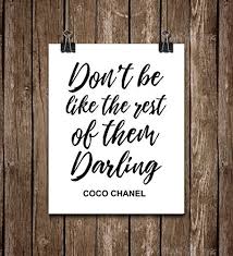 Don't be like the rest of them darling! Wall Art Fashion Print Text Quote Don T Be Like The Rest Of Them Darling Inspirational Motivation Saying Color Black And White Large Poster 0539 Buy Online In Aruba At