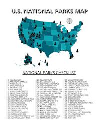Every state is unique and had different characteristics, from the rugged coastline of maine to the high Your Printable U S National Parks Map With All 63 Parks 2021