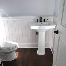 The bathroom might look good even without the wainscoting. 60 Wainscoting Ideas Unique Millwork Wall Covering And Paneling Designs