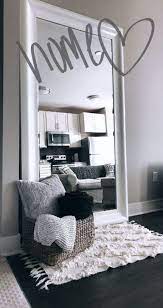 Best Bedroom Big Mirror Black White Ideas Simple Apartment Decor Future Apartment Decor First Apartment Decorating