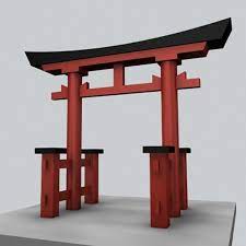 Shrine Gate Japan 3d Max Japanese Gate Japan Garden Japanese Gates