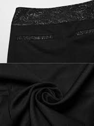 Gothic Wizard glossy jacquard patchwork trousers - Shop PUNK RAVE Men's Pants - Pinkoi