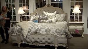 Victoria palace canopy bedroom set by michael amini. Lavelle Blanc Wing Mansion Bedroom Set By Michael Amini Aico Home Gallery Stores Youtube