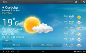 Estado Actual Y Pronostico Del Tiempo Desde El Viernes 07 02 Al Jueves 13 02 Para La Ciudad De Cordoba Y Alrededor Mapas Del Tiempo Pronostico Del Tiempo Clima