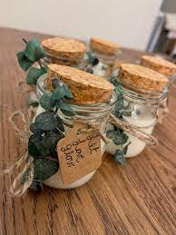 Rustic Candles For Wedding Favors Personalized Candles Unique Etsy In 2021 Candle Bridal Shower Favors Unique Wedding Favors Bridal Shower Candle