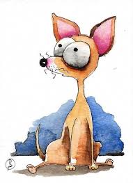 Whimsical Dog Art Dog Funny Puppies Colorful Dog Art Dog Funny Faces Dogart Whimsical Paintings Whimsical Art Watercolor Art Paintings