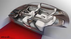 Bmw Vision Future Luxury Concept Interior Design Sketch By Doeke De Walle Concept Car Design Interior Design Sketch Car Interior Design Sketch