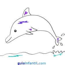 Trotar dibujo, dibujo mariposa niña, niña con mariposa para. Dibujo De Un Delfin Para Ninos Animales Del Mar Para Colorear