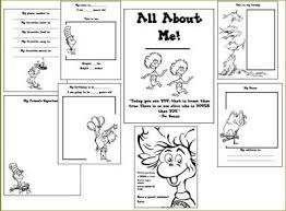 Free Dr Seuss All About Me Printable Book All About Me Book Seuss Classroom All About Me Printable