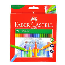 Jual Pensil Warna 24 Warna Tri Colour Faber Castell Kota Makassar Cantik Jaya Stationery Tokopedia