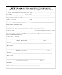 Temporary Guardianship Agreement Form Guardianship Legal Guardianship Custody Agreement