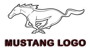 For the mean time, tackle this tutorial that shows you how to draw a running horse, step by step. How To Draw Mustang Car Logo Easy Sketch Step By Step Ford Mustang Horse Logo Drawing Youtube