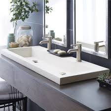 Trough 4819 Drop In Sink Trough Sink Bathroom Drop In Bathroom Sinks Modern Sink