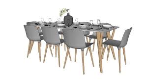 Large Preview Of 3d Model Of Mesa Jantar Vray Ready Ghế Bếp