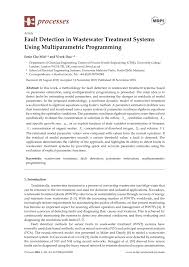 Where can i get my durian fix for the month of november? Pdf Fault Detection In Wastewater Treatment Systems Using Multiparametric Programming