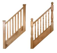 White oak and glass panel banisters by the handrail man. Oak Stair Parts Oak Stair Spindles Newels Handrails