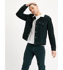 Commandez la marque levi's® en ligne sur zalando. Veste Homme Levi S Sherpa Trucker Velour Vert Cloane