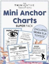 mini anchor charts the twinventive teachers