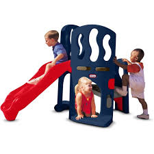 Outdoor playhouses are a great way to encourage your kids to spend more time outdoors this summer. Little Tikes Hide Slide Climber Blue Red Climbing Toy And Slide For Kids Ages 2 To 6 Walmart Com Walmart Com