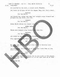 Game of thrones pdf script. Game Of Thrones Jon Snow Death Script Pages Revealed Ew Com