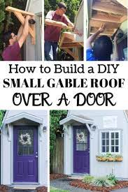 How To Build A Gable Roof Over A Front Door Diy Front Porch Gable Roof Diy Door Canopy