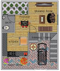 East facing houses are the second most preferred homes (first one being north facing ones) by a lot of people. Floor Plan For 25 X 30 Feet Plot 2 Bhk 1500 Square Feet 167 Sq Yards Ghar 013 Happho