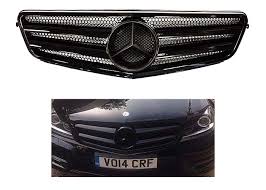 C Class All Black Grille W Black Star 08 14 W204 C300 C350 C250 C280 C220 Black Star C Class All Black