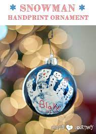 This came out so cute i just had to share it with you!!! Easy To Make Handprint Snowmen Ornament