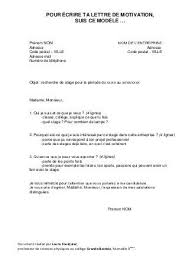 La Lettre De Motivation Job Hunting Find A Job Life Management