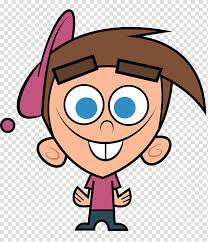 The Fairly OddParents Timmy Turner Front View, boy cartoon character  wearing purple T