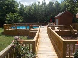 Just what every diy is looking for, a beautiful wood pool to accent your landscape and deck that you can set up and install yourself! 20 Best Above Ground Swimming Pool With Deck Designs