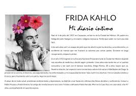 Biografia De Frida Kahlo Corta Para Niños Fk Mi Diario Intimo 1 5 Diario Intimo Frida Kahlo Frida