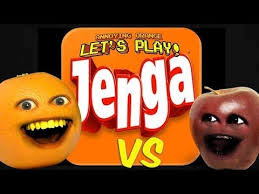 Annoying Orange Ao Vs Midget Apple Plays Jenga Annoying Orange Orange Apple