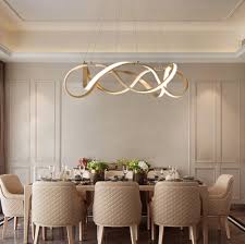 Modern Style 21 W Draped Ribbon Led Chandelier In White For Restaurant Dining Room Bedroom Showroom Living Room Led Lights