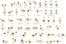 vinyasa yoga poses chart kayaworkout co