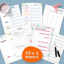Printable monogram binder cover template. Printable Daily Planner Templates And Day Planners Pdf