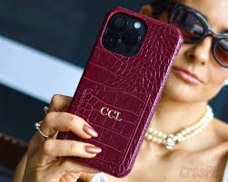 Red Snakeskin Laptop Case