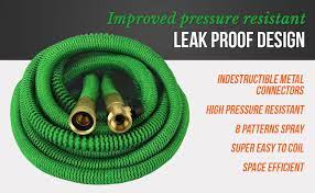 Keeping gardens and flowers hydrated can be hard work, but where do you even begin when it comes to choosing a vinyl hoses are the most common garden hose as they are the cheapest and are lightweight. Amazon Com Growgreen Expandable Garden Hose With High Pressure Hose Spray Nozzle All Brass Connectors Leak Proof Heavy Duty Material Home Improvement