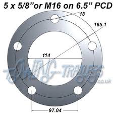 trailer wheel pcd how to work out 4 and 5 stud pcds with