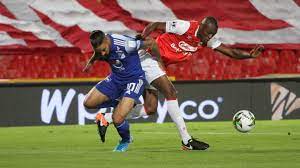 Termina la primera parte en el campín con empate a cero. Santa Fe 1 1 Millonarios Resultado Resumen Y Goles As Colombia