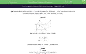 3 3d Pythagoras Worksheet In 2020 Worksheets Kindergarten Skills Developmental Math