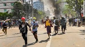 A coup d'etat is defined as the violent overthrow or alteration of an existing government by a small group. trump told his supporters to go home and go home in peace as rioters descended onto the capitol. Myanmar Army Fights Anti Coup Militia As Armed Resistance Grows Cnn
