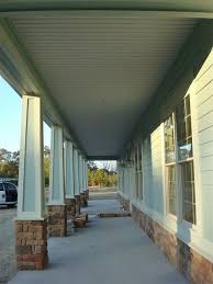 Beaded Vinyl Soffit And Porch Ceiling Aluminum Vinyl Wood Or Hardiboard Soffit And Porch Ceilings Vinyl Soffit Vinyl Siding Soffit Farmhouse Exterior