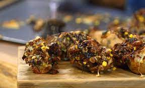 James Martin Pulled Pork And Loaded Potato Skins With Cheese And A Bbq Sauce Recipe Potato Skins James Martin Recipes Pulled Pork