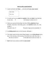 It also contains detailed information about why you consider yourself the most qualified for the job you're applying for. Englisch Arbeitsmaterialien E Mails Letters Postcards 4teachers De