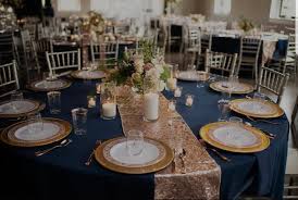 Uptown Indigo Table Decor Rose Gold Table Runner Rose Gold Table Rose Gold Table Setting