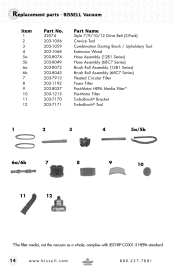 Bissell Powerforce Helix Turbo Belt Replacement Bissell Powerforce Helix Turbo Bagless Support And Manuals