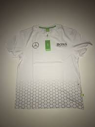 Hugo Boss Men Mercedes T Shirt Color White Green Label Size S Hugoboss Basictee Moda Masculina Casual Hugo Boss Moda Masculina